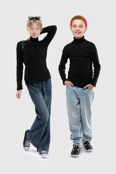 Водолазка однотонная Happy Kids 912 146 см Черный (2000989741947W)