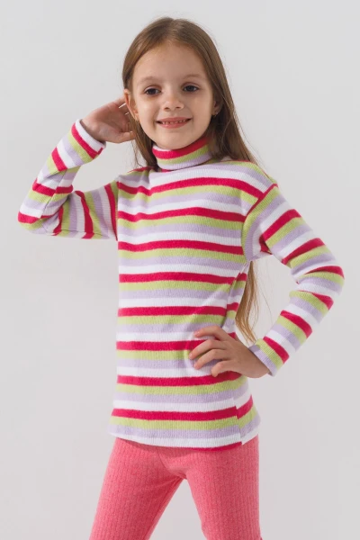 Водолазка з візерунком дитяча Happy Kids 4480 110 см Бузковий (2000990608468W)