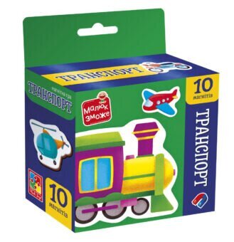 Игра развивающая Vladi Toys набор магнитов «Транспорт» VT3106-35 Разноцветный