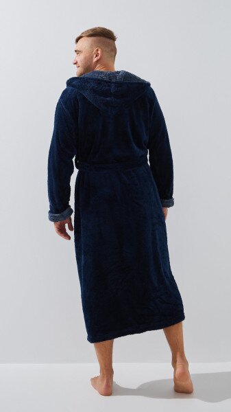 Купити Халат чоловічий 320/13 XL Синий Артикул: 2000999320873 Фото №4