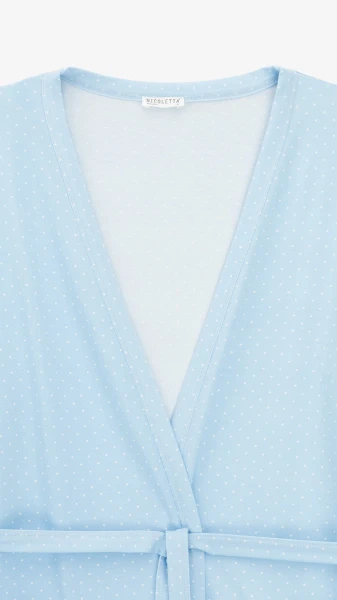 Купити Халат жіночий Nicoletta 84360 2XL Блакитний Артикул: 2000999543784 Фото №2