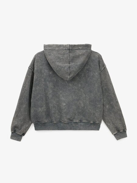 Купить Худи однотонный женский GENUA G01138-0008 S Графитовый Артикул: 2000999633133 Фото №3
