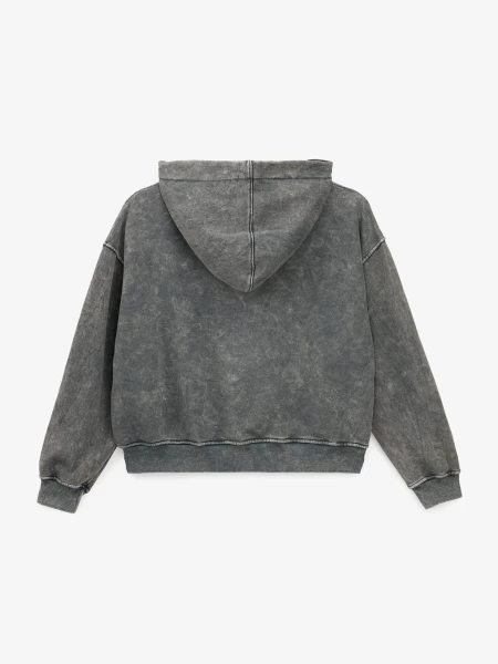 Купить Худи однотонный женский GENUA G01138-0008 S Графитовый Артикул: 2000999633133 Фото №3
