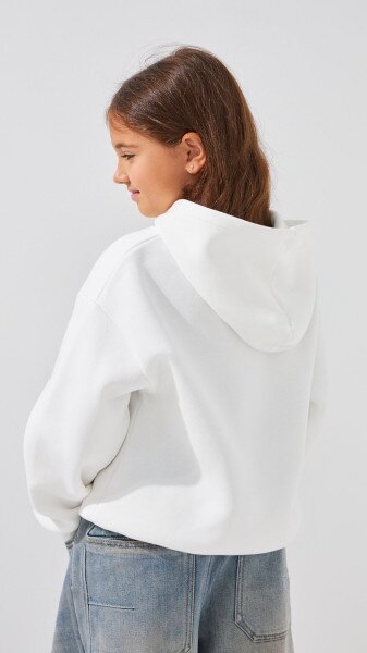 Купить Худи с принтом для девочки First Kids M-203 110 см Молочный Артикул: 2000999199196 Фото №4
