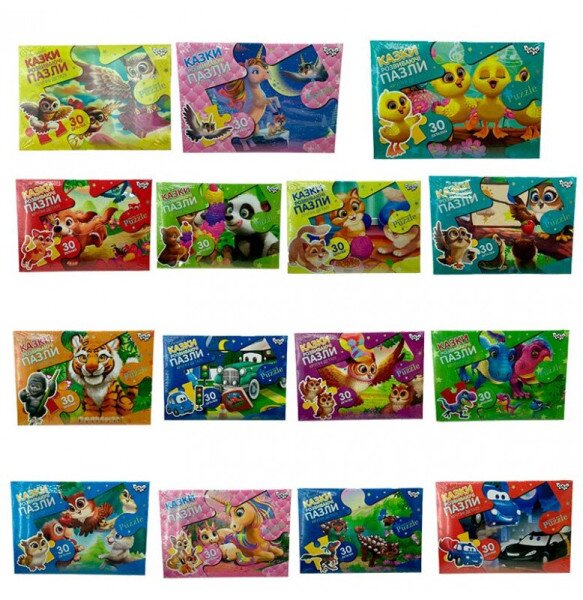 Купити Пазли Danko Toys 30 елементів Різнокольоровий Артикул: 4823102811192 Фото №1