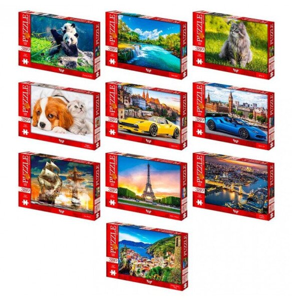 Купити Пазли Danko Toys 380 елементів Різнокольоровий Артикул: 4823102812946 Фото №1