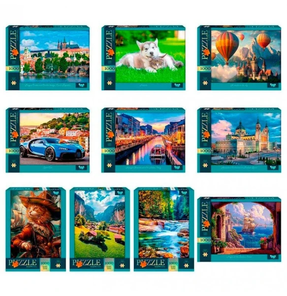 Купити Пазли Danko Toys 1000 елементів Різнокольоровий Артикул: 2000990779199 Фото №1