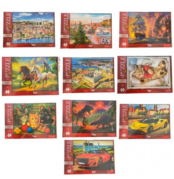Купити Пазли Danko Toys 380 елементів Різнокольоровий Артикул: 2000999643873 Фото №1