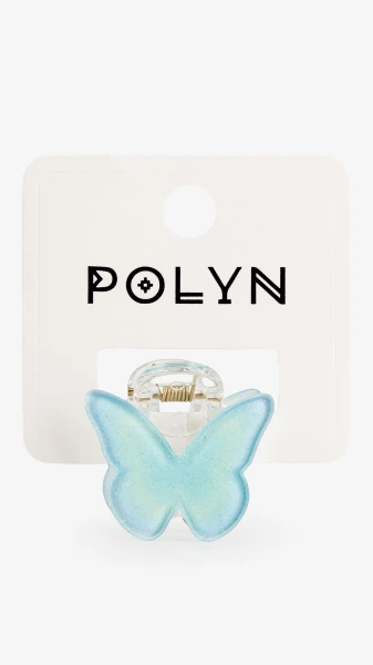 Купить Заколка-краб для девочки Polin 3693-10 Бирюзовый Артикул: 2000999255304 Фото №1