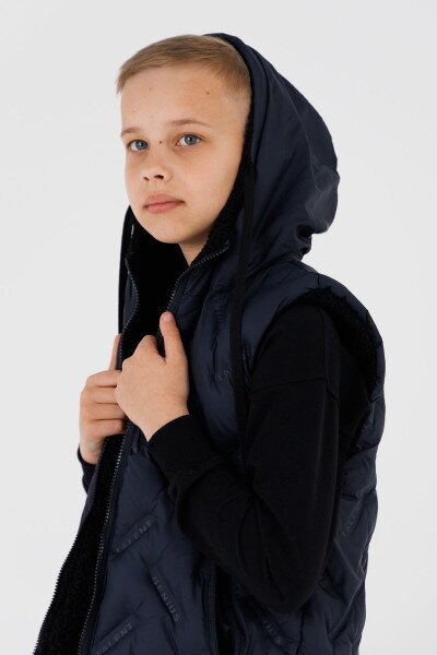 Купить Жилет для мальчика M09 110 см Темно-синий (2000990370679D) Артикул: 2000990370679 Фото №3
