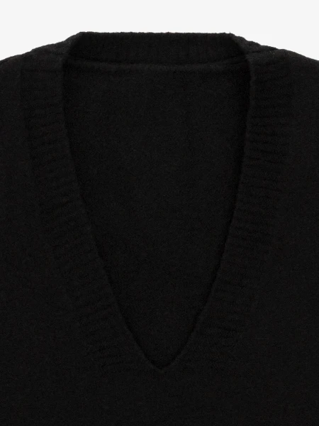 Купить Жилет трикотажный однотонный женский GENUA 2506 One Size Черный Артикул: 2000999516153 Фото №2