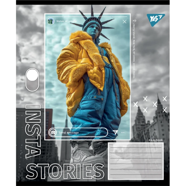 Зошит учнівський &quot;Insta Storys&quot; YES 767945 48 арк. Різнокольоровий