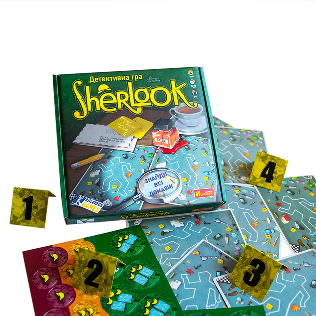 Купити Настільна Детективна гра "Sherlook" Ранок 10120181У Різнокольоровий Артикул: 4823076153885 Фото повноекранне №2
