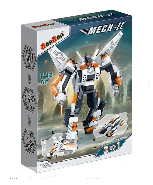Купить Конструктор-трансформер BanBao «Mech 2» Хамер 6317 296 эл. Разноцветный Артикул: 2000999343650