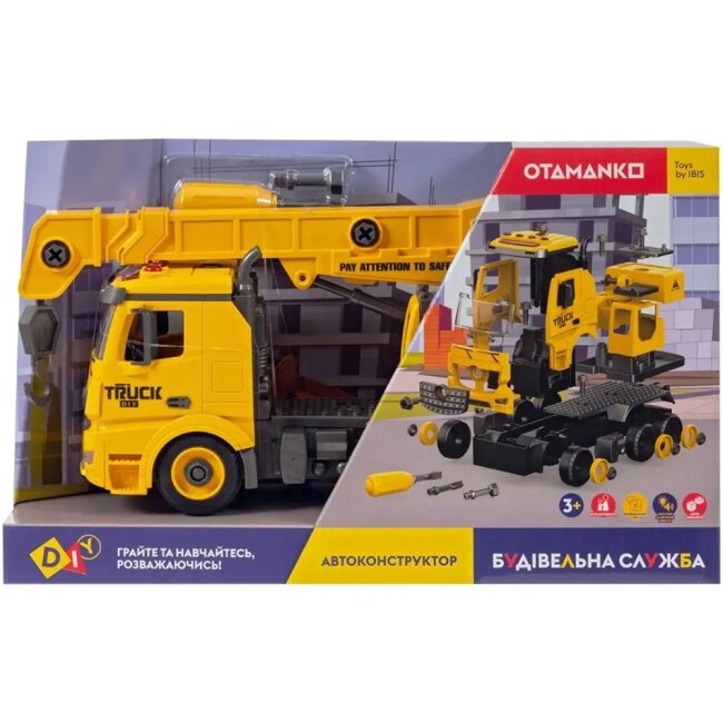 Купити Машинка-конструктор OTAMANKO АВТОКОНСТРУКТОР Будівельний кран YW9070A Різнокольоровий Артикул: 4820242926939 Фото повноекранне №2