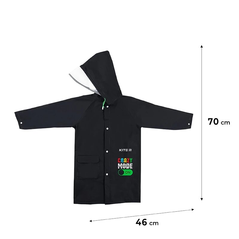 Дощовик для хлопчика KITE K24-2600S S Чорний (4063276189028A)  Фото №1