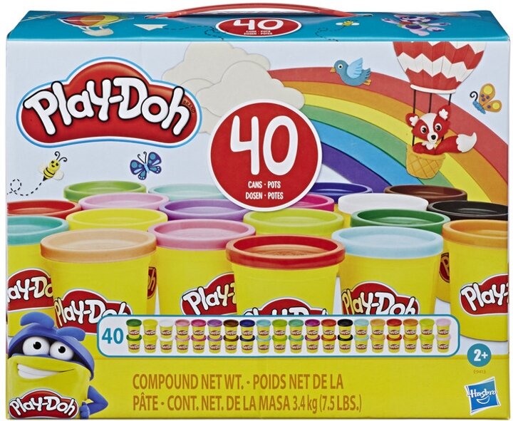 Набор пластилина Play-Doh E9413 40 баночек  Фото №0