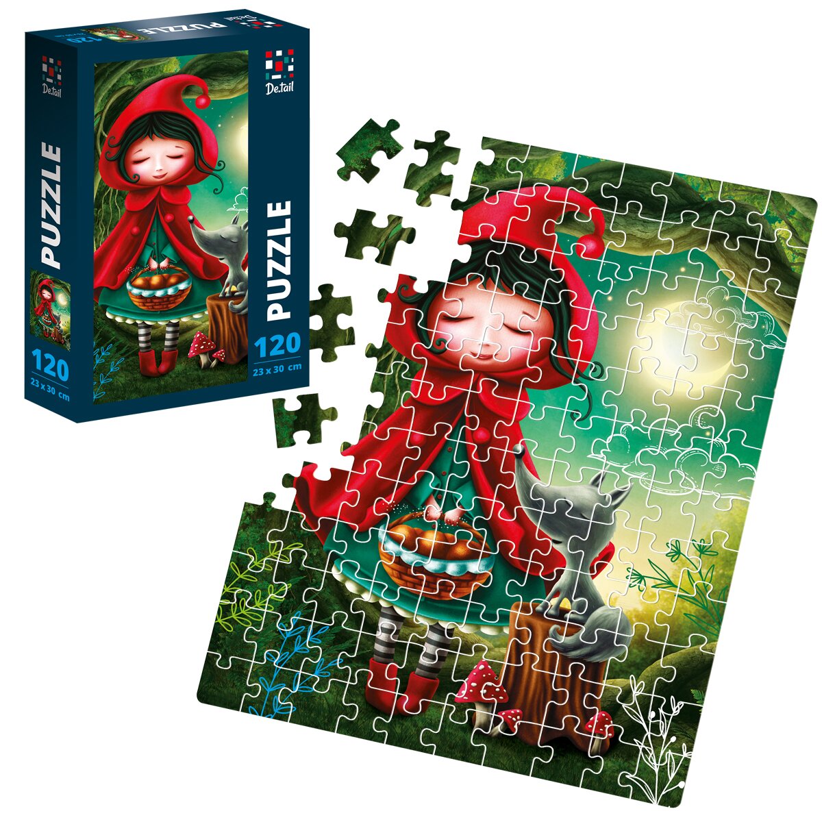 Пазл &quot;A girl and the wolf&quot; De.tail Vladi Toys DT100-11 (5903858961866)  Фото №1