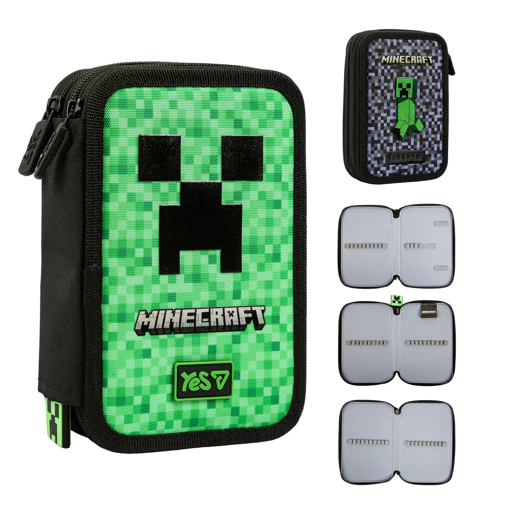 Купити Пенал твердий подвійний Minecraft TNT Yes 533749 Різнокольоровий Артикул: 5056574462732 Фото повноекранне №1