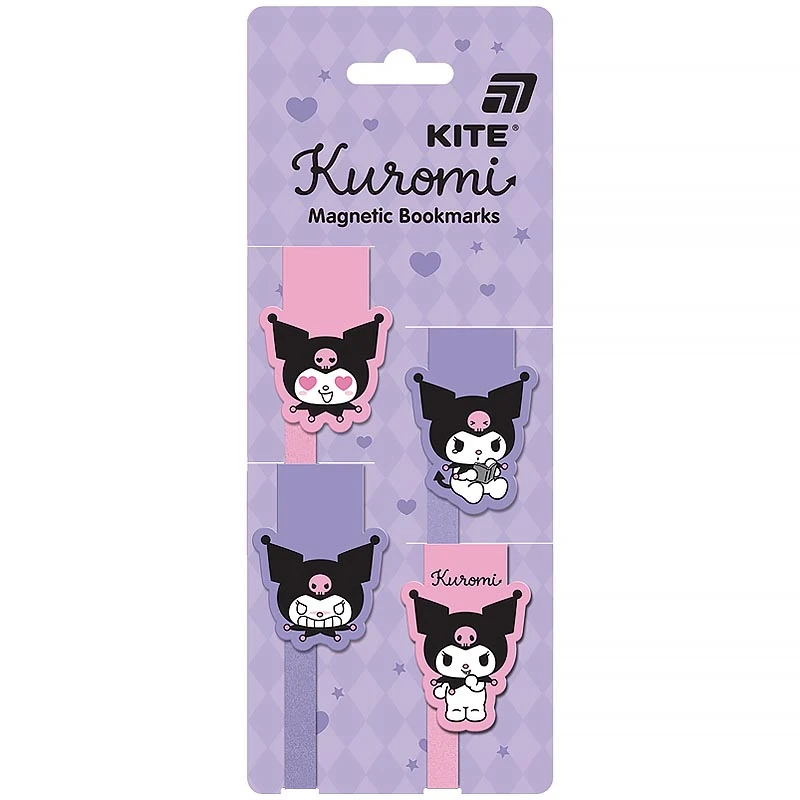 Купити Набір магнітних закладок-лясе Kuromi Kite HK26-497-2 Різнокольоровий Артикул: 4063276315717