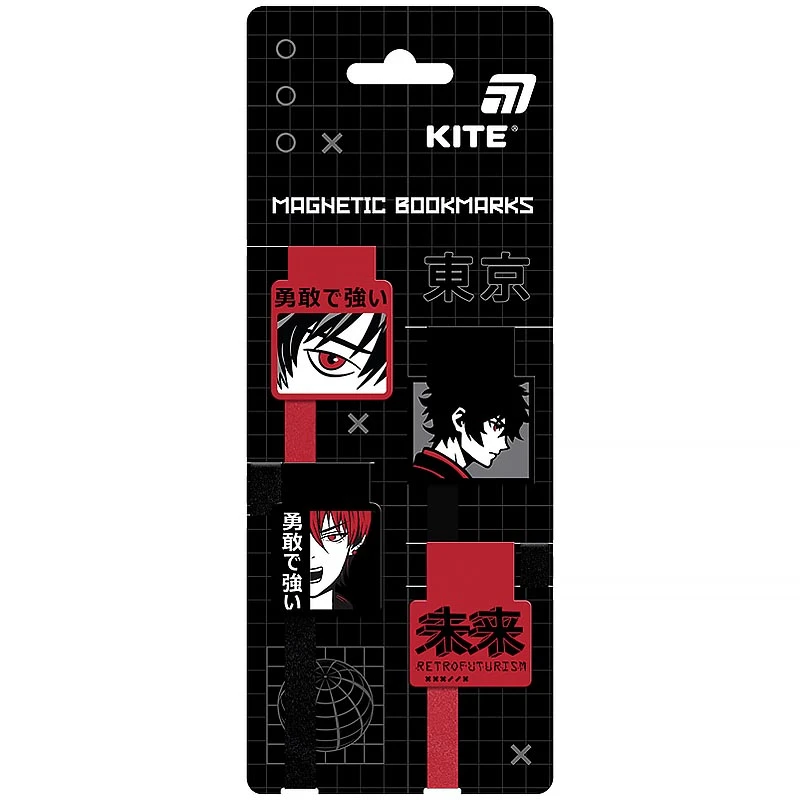 Купити Набір магнітних закладок-лясе Tokyo Kite K26-497-2 Різнокольоровий Артикул: 4063276315694