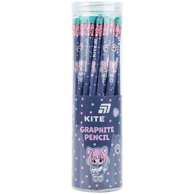 Купити Олівець графітний з гумкою Be Friends Kite K26-046-1 Різнокольоровий Артикул: 4063276348784 Фото повноекранне №2