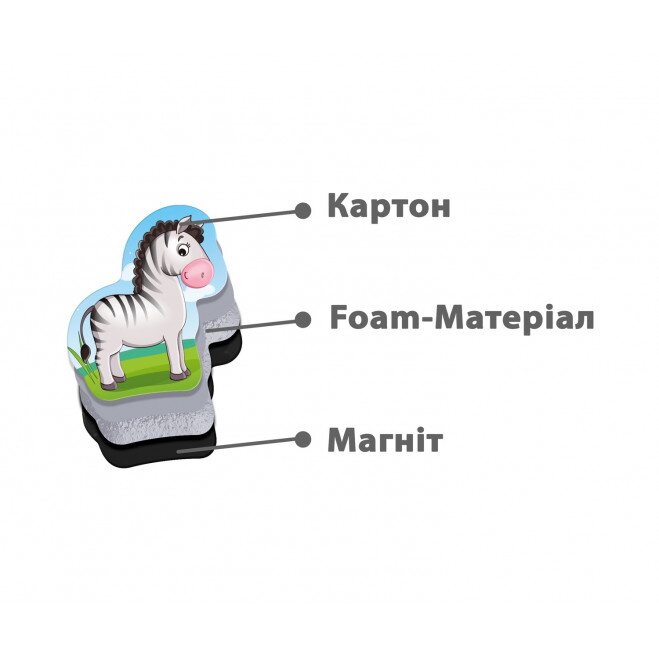 Мій маленький світ на магнітах &quot;Зоопарк&quot; Vladi Toys VT3106-10  Фото №4