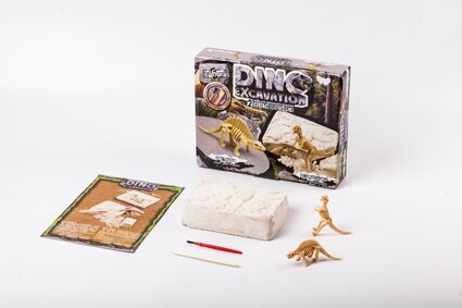 Набор для проведения раскопок &quot;Dino excavation&quot; динозаврики укр. 7513 DEX-01-04,05,06 (2000902339039)  Фото №2