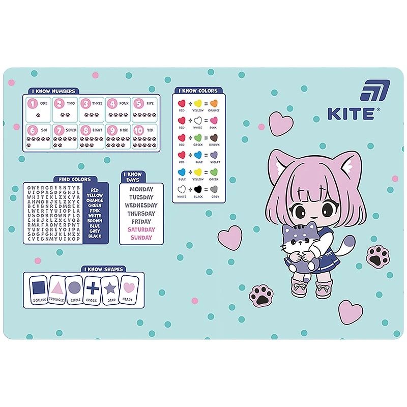 Купити Підкладка настільна Kite K26-207-1 Різнокольоровий Артикул: 4063276330789