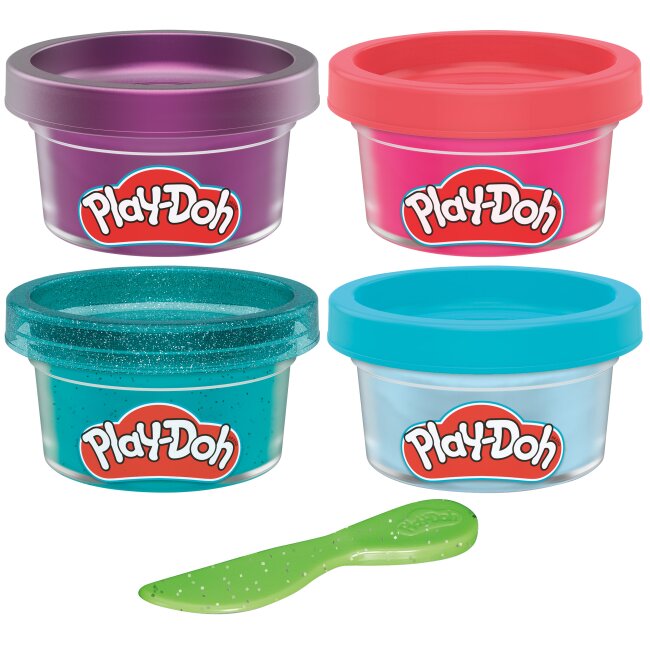 4 баночки з масою для ліплення Play-Doh F7570 Різнокольоровий  Фото №1