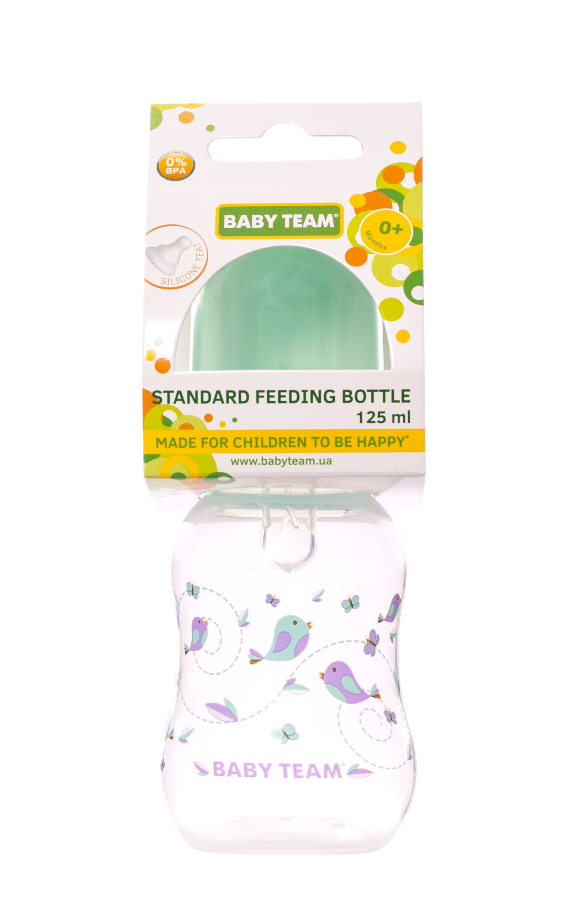 Чашка детская (прозрачная), 200мл, 1111 мятный BABY TEAM (2000903794288)  Фото №1