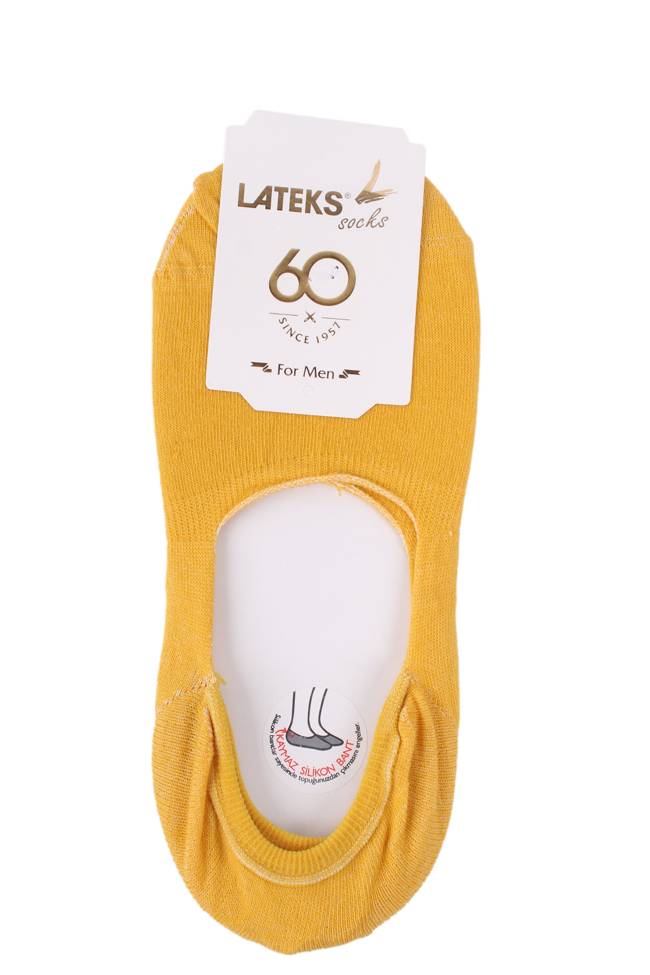Следки мужские, 40-44 Lateks socks 251 Горчичный (2000904140145A)  Фото №0
