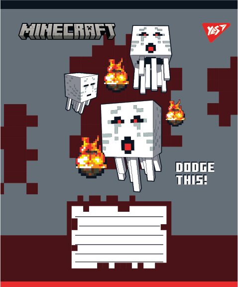 Зошит учнівський &quot;Minecraft Walls&quot; YES 767563 12 аркушів  Фото №4