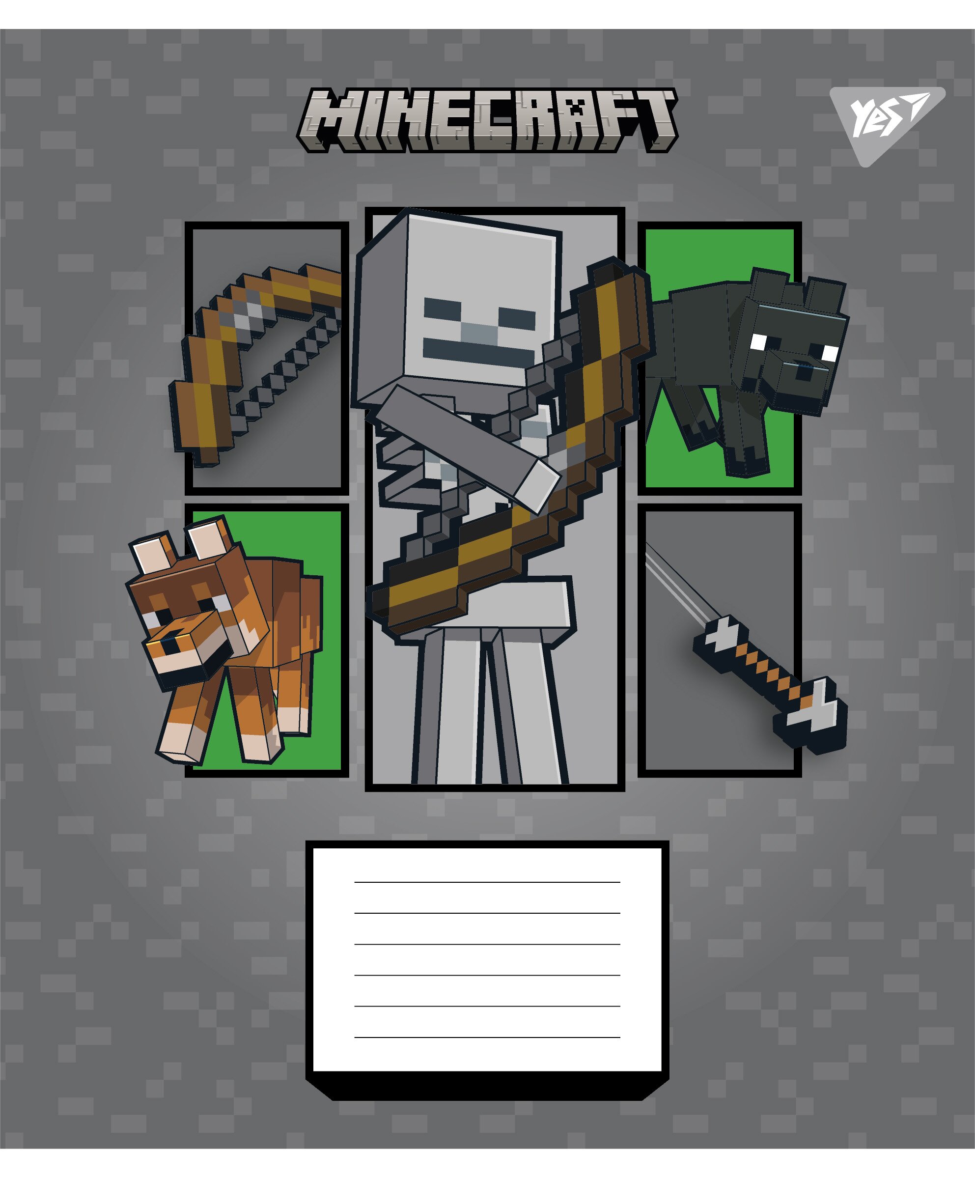 Зошит учнівський &quot;Minecraft Arrows&quot; YES 767570 12 аркушів  Фото №2