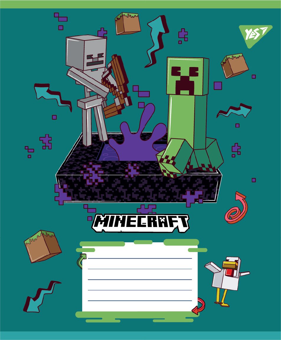 Тетрадь ученическая «Minecraft Heroes» YES 767577 12 листов  Фото №5
