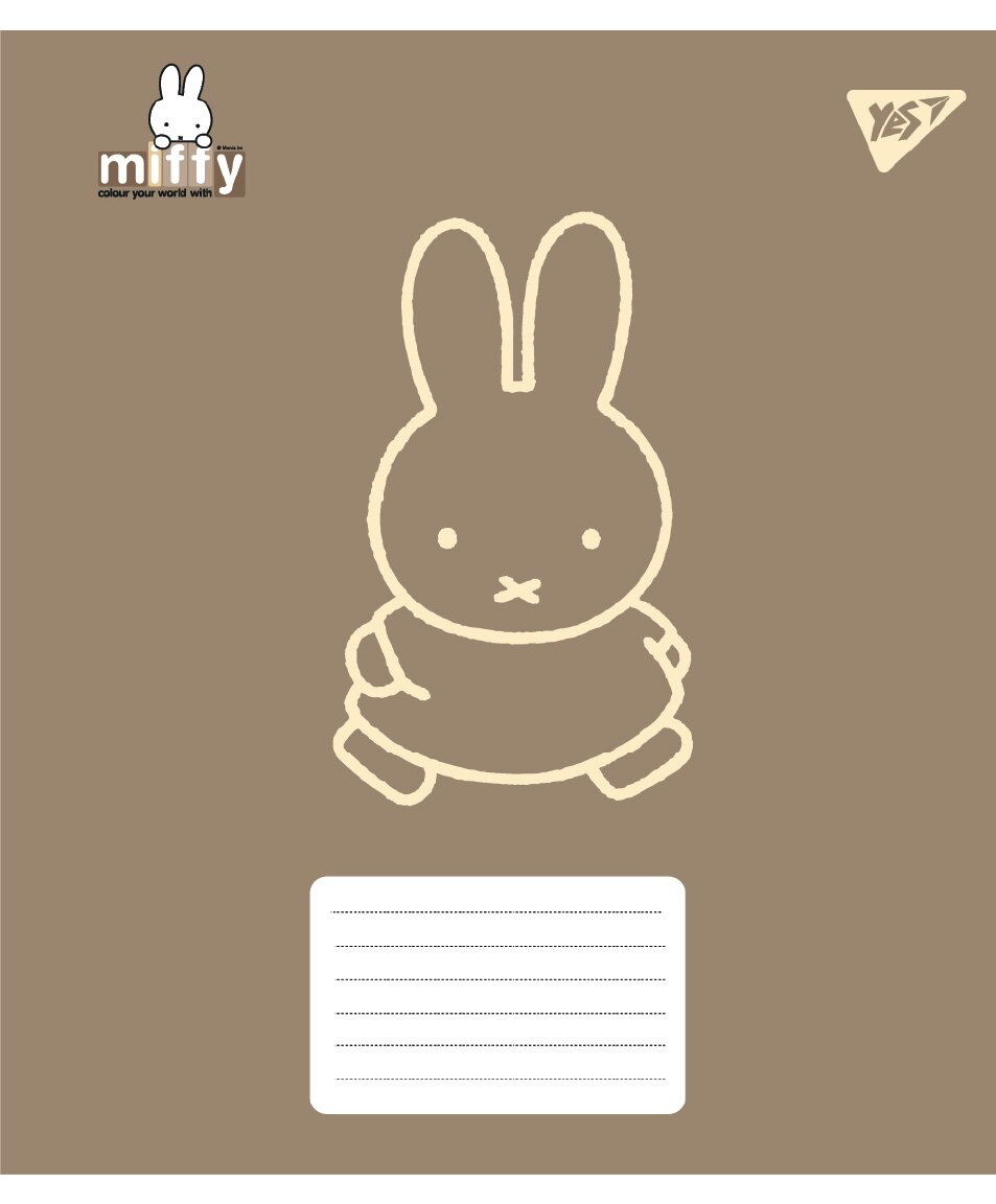 Зошит учнівський &quot;Miffy Bunny YES 767617 12 аркушів  Фото №2