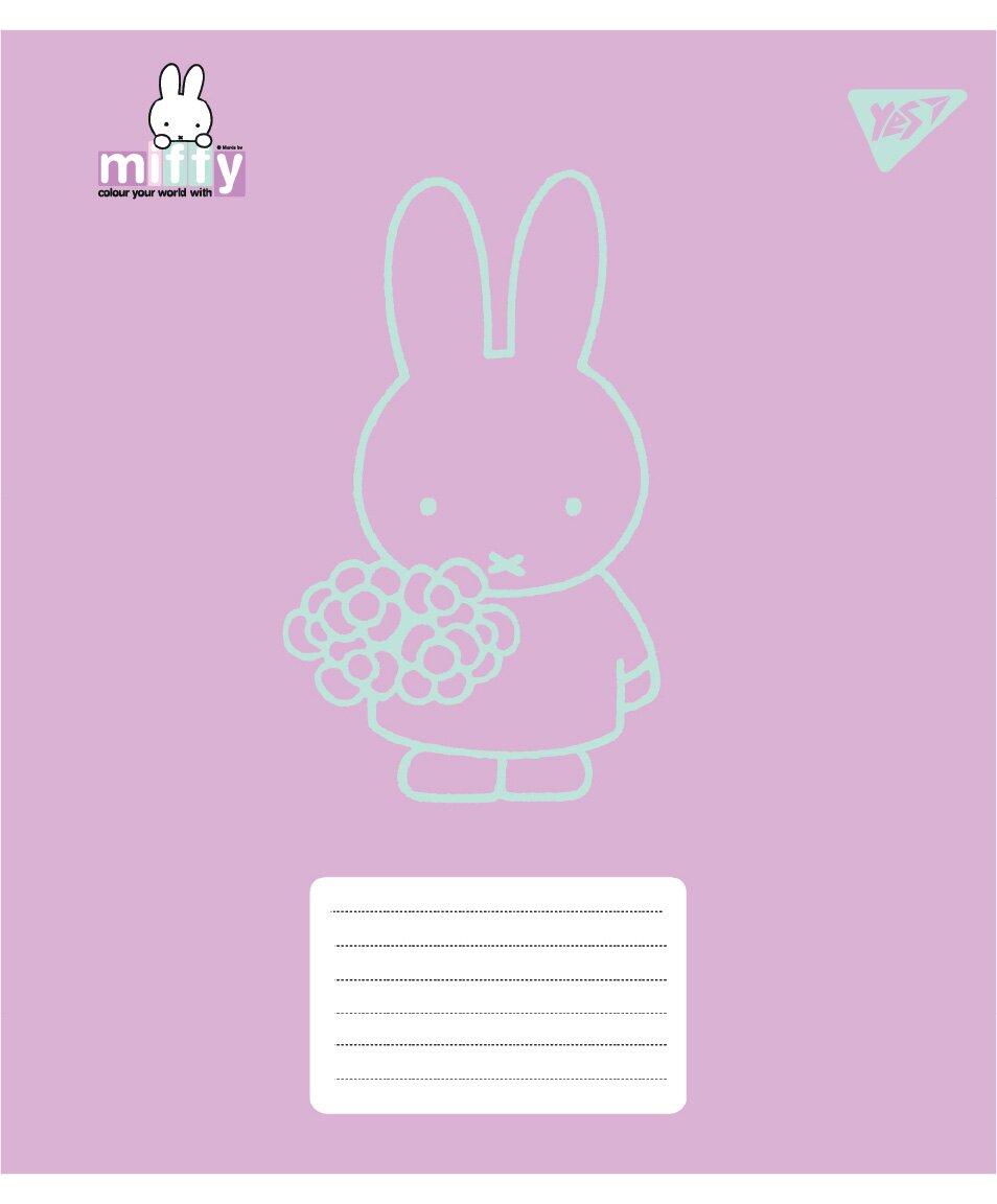 Зошит учнівський &quot;Miffy Bunny YES 767617 12 аркушів  Фото №4