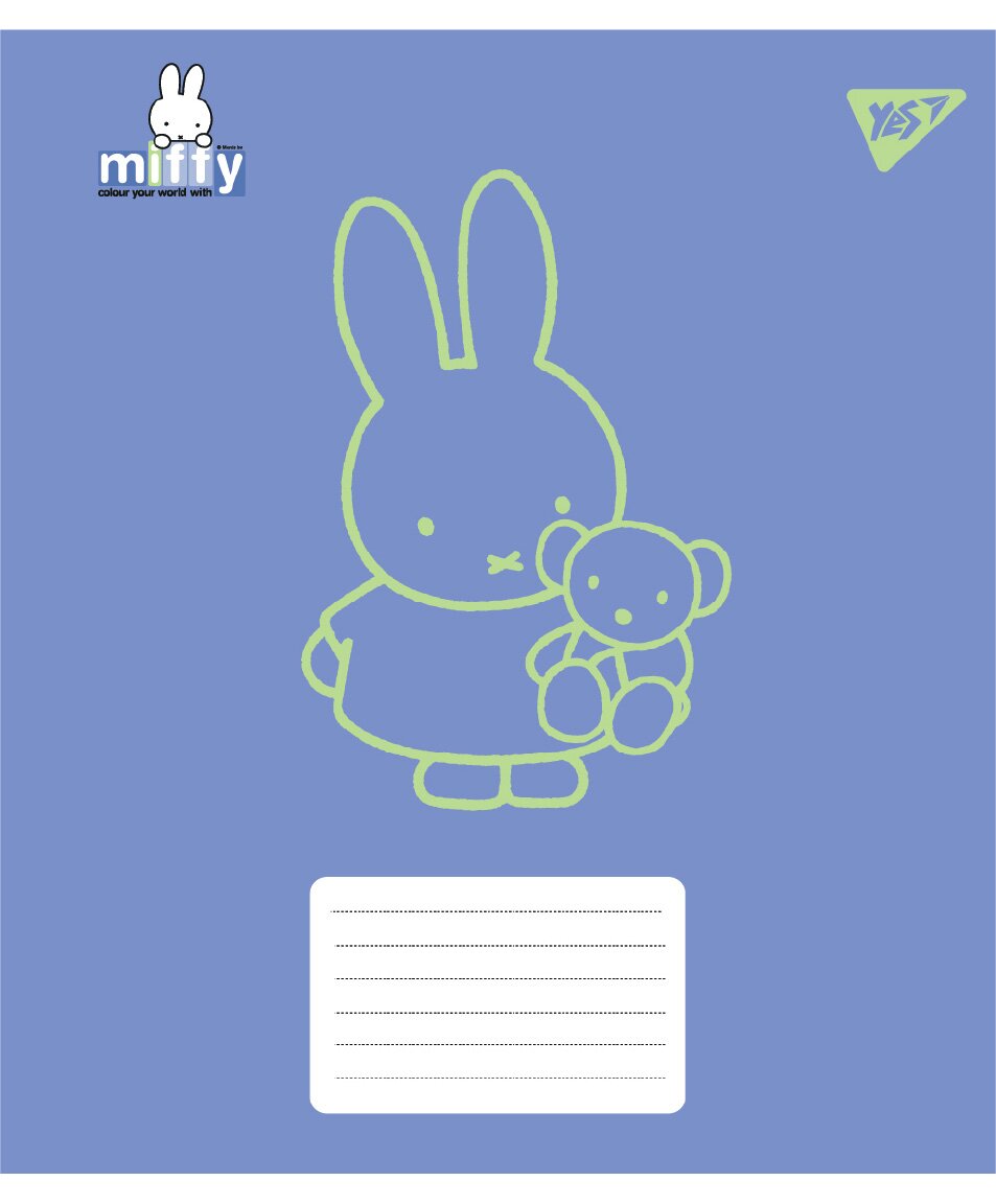 Зошит учнівський &quot;Miffy Bunny YES 767617 12 аркушів  Фото №5