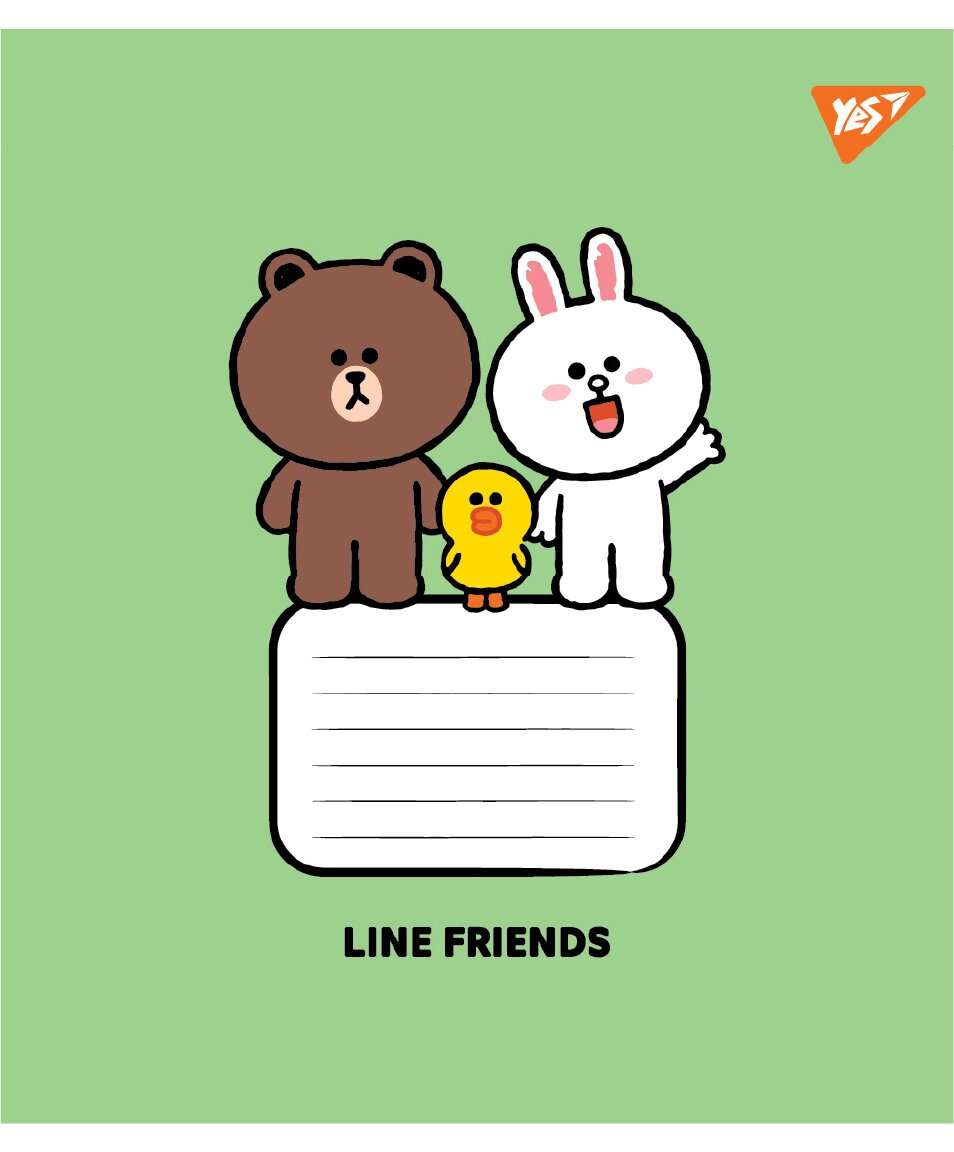 Зошит учнівський &quot;Line Friends Stylish&quot; YES 767647 12 аркушів  Фото №3
