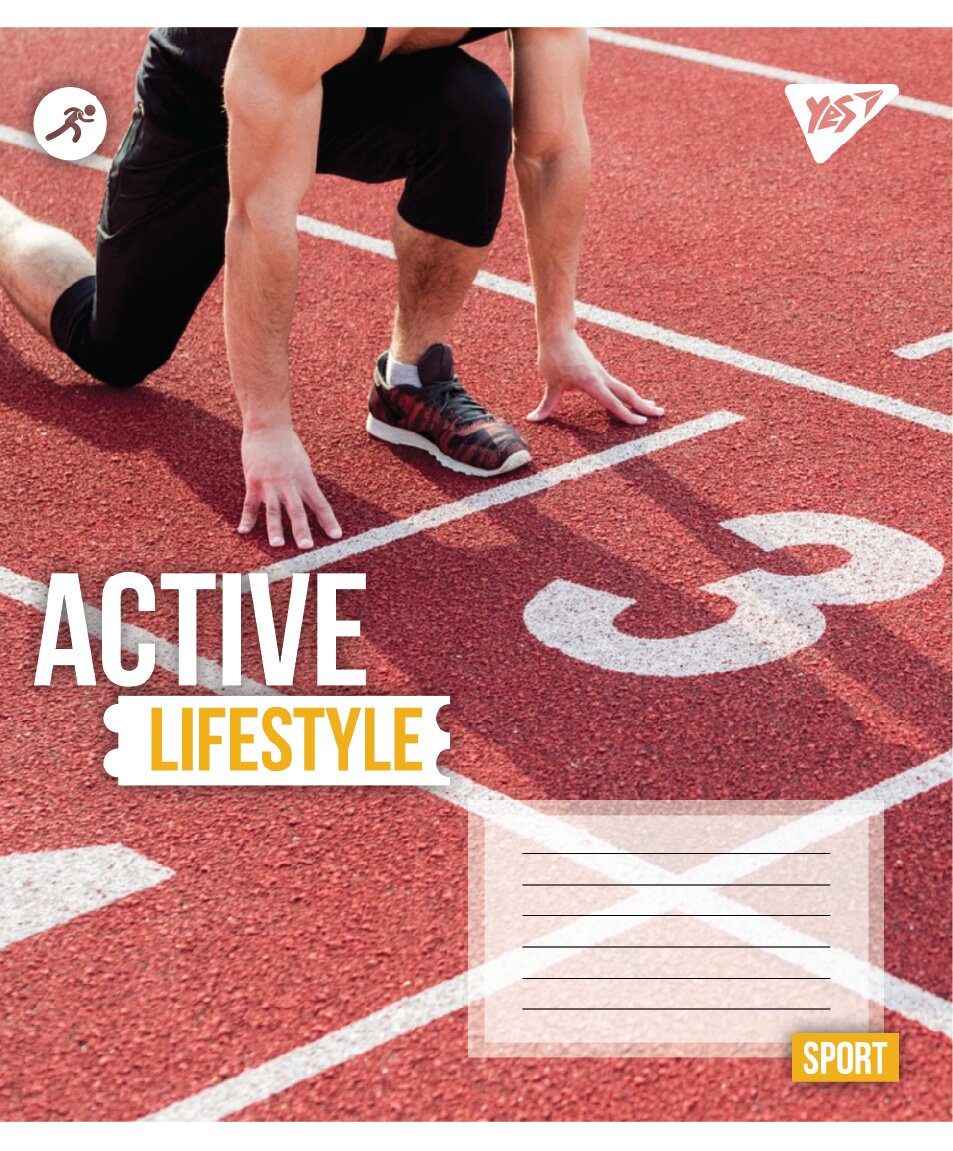 Тетрадь ученическая &quot;Active lifestyle&quot; YES 767712 48 л. Разноцветный  Фото №1