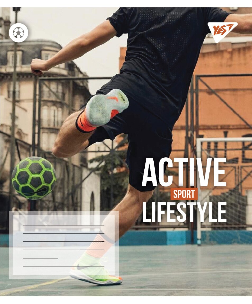 Тетрадь ученическая &quot;Active lifestyle&quot; YES 767712 48 л. Разноцветный  Фото №5