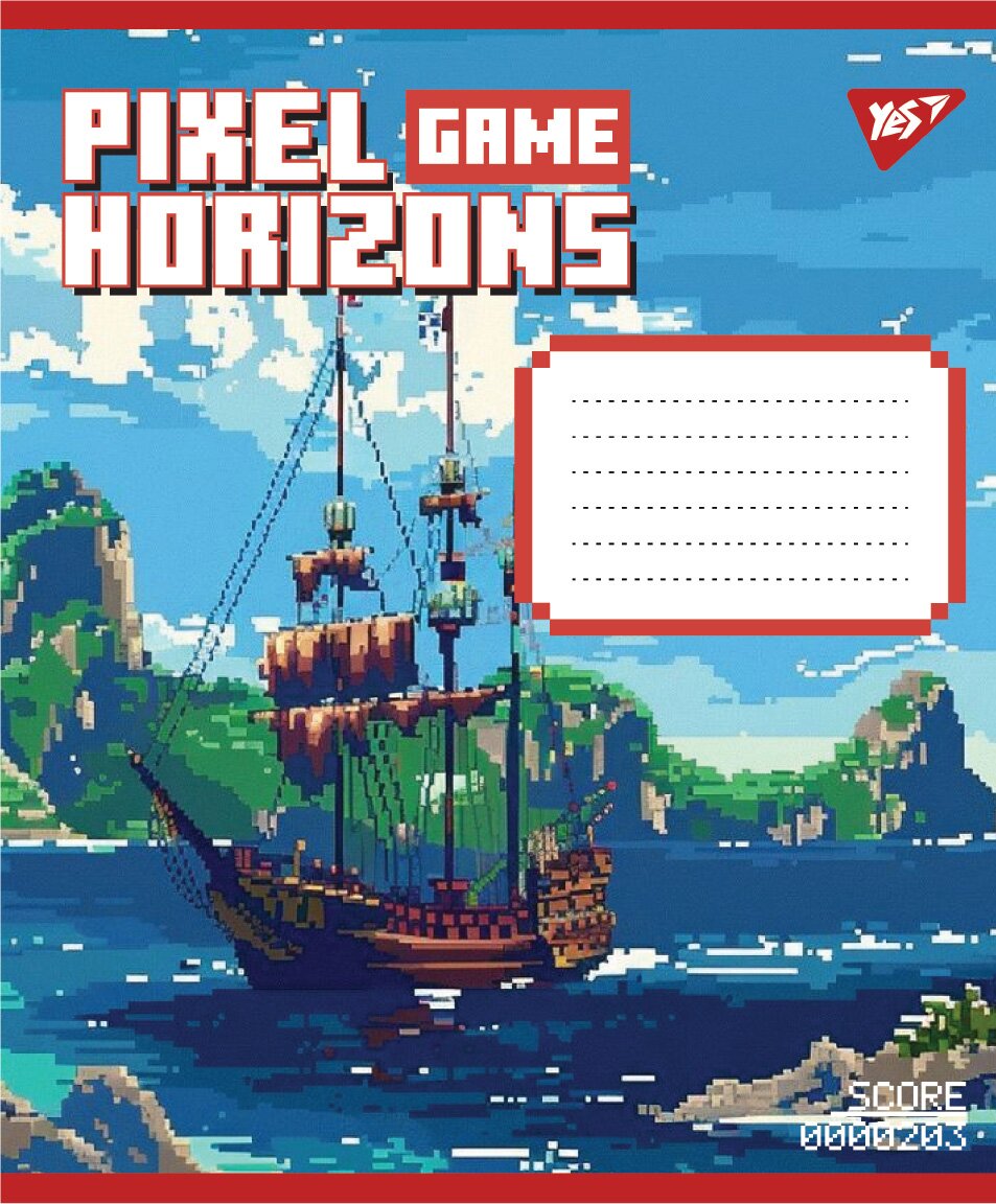 Зошит учнівський &quot;Pixel game&quot; YES 767776 12 аркушів  Фото №3
