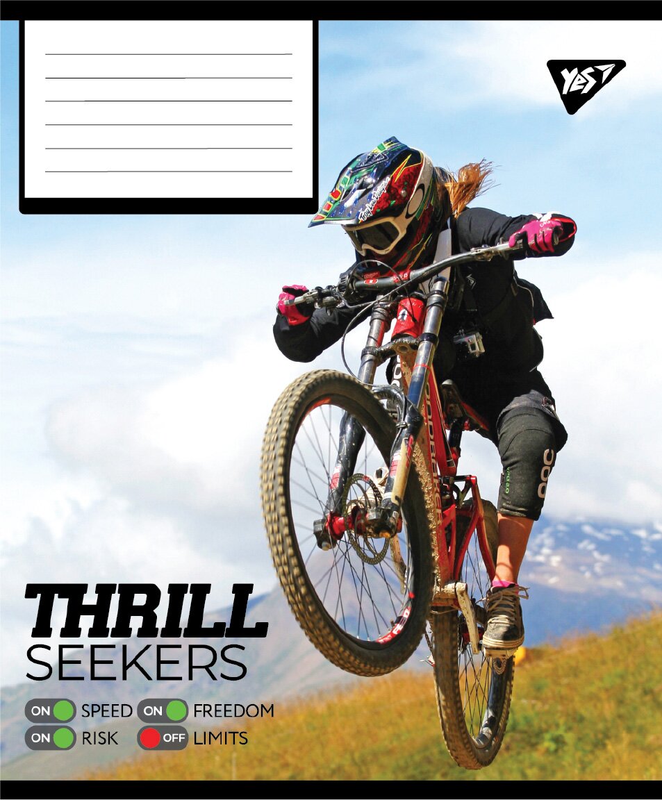 Зошит учнівський &quot;Thrill Seekers&quot; YES 767788 48 арк. Різнокольоровий  Фото №1