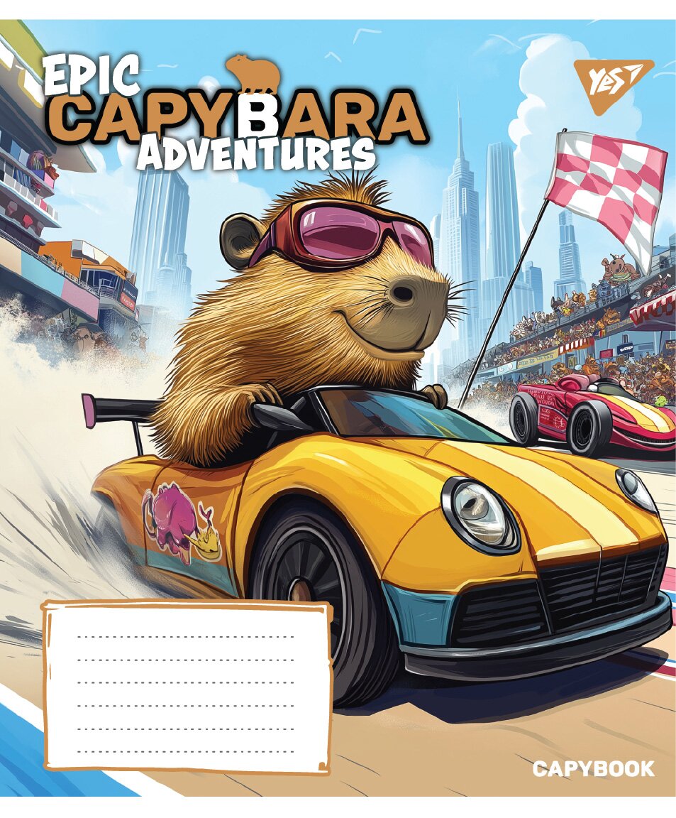 Зошит учнівський &quot;Капібара Epic Capybara&quot; YES 767791 12 аркушів  Фото №3