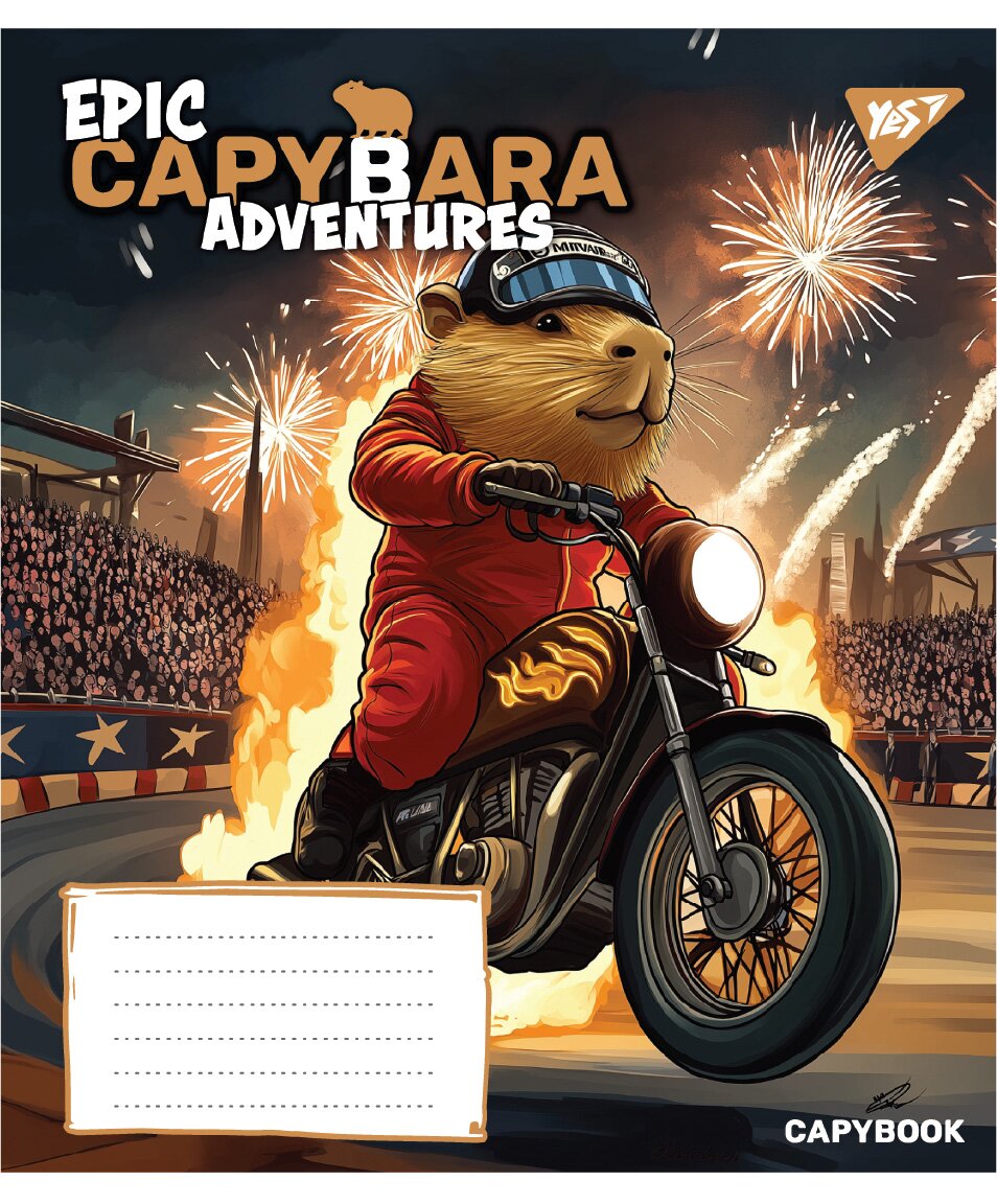 Зошит учнівський &quot;Капібара Epic Capybara&quot; YES 767791 12 аркушів  Фото №4