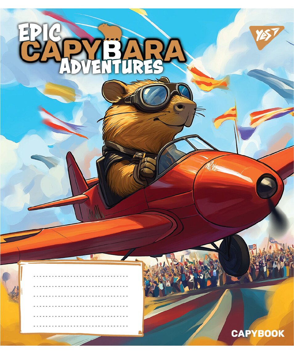 Зошит учнівський &quot;Капібара Epic Capybara&quot; YES 767791 12 аркушів  Фото №5