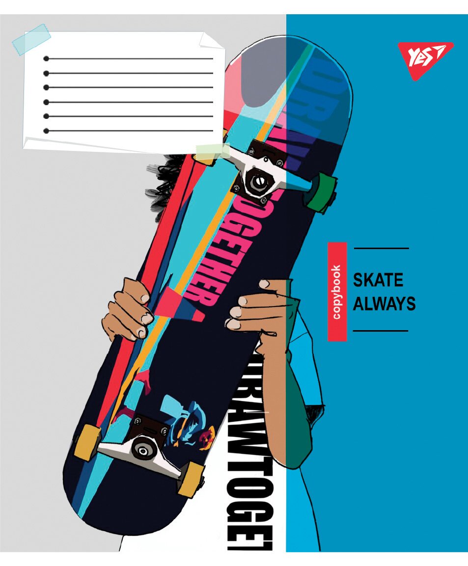 Тетрадь ученическая &quot;Skate is always&quot; YES 767812 36 л. Разноцветный  Фото №2