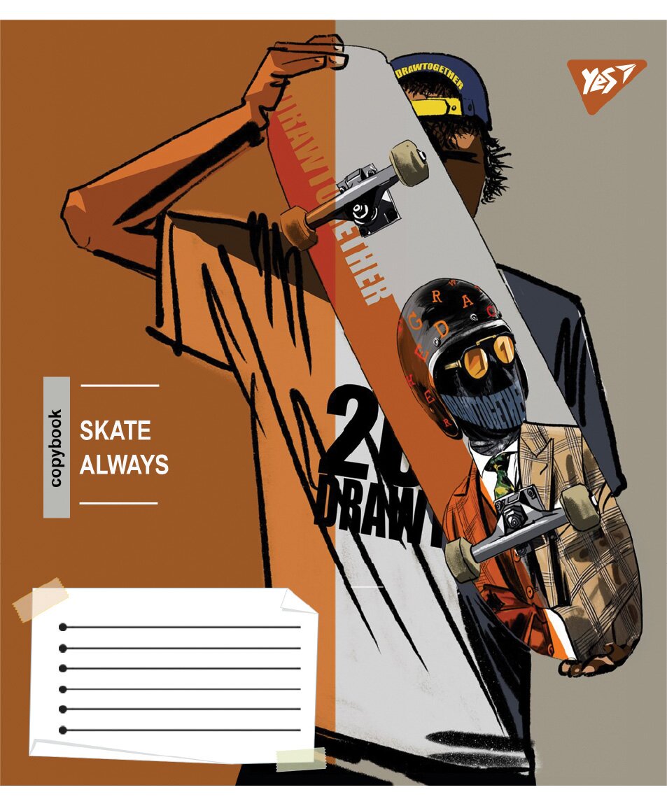 Тетрадь ученическая &quot;Skate is always&quot; YES 767812 36 л. Разноцветный  Фото №5