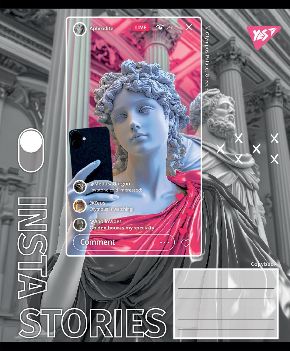 Зошит учнівський &quot;Insta Storys&quot; YES 767943 36 арк. Різнокольоровий  Фото №5