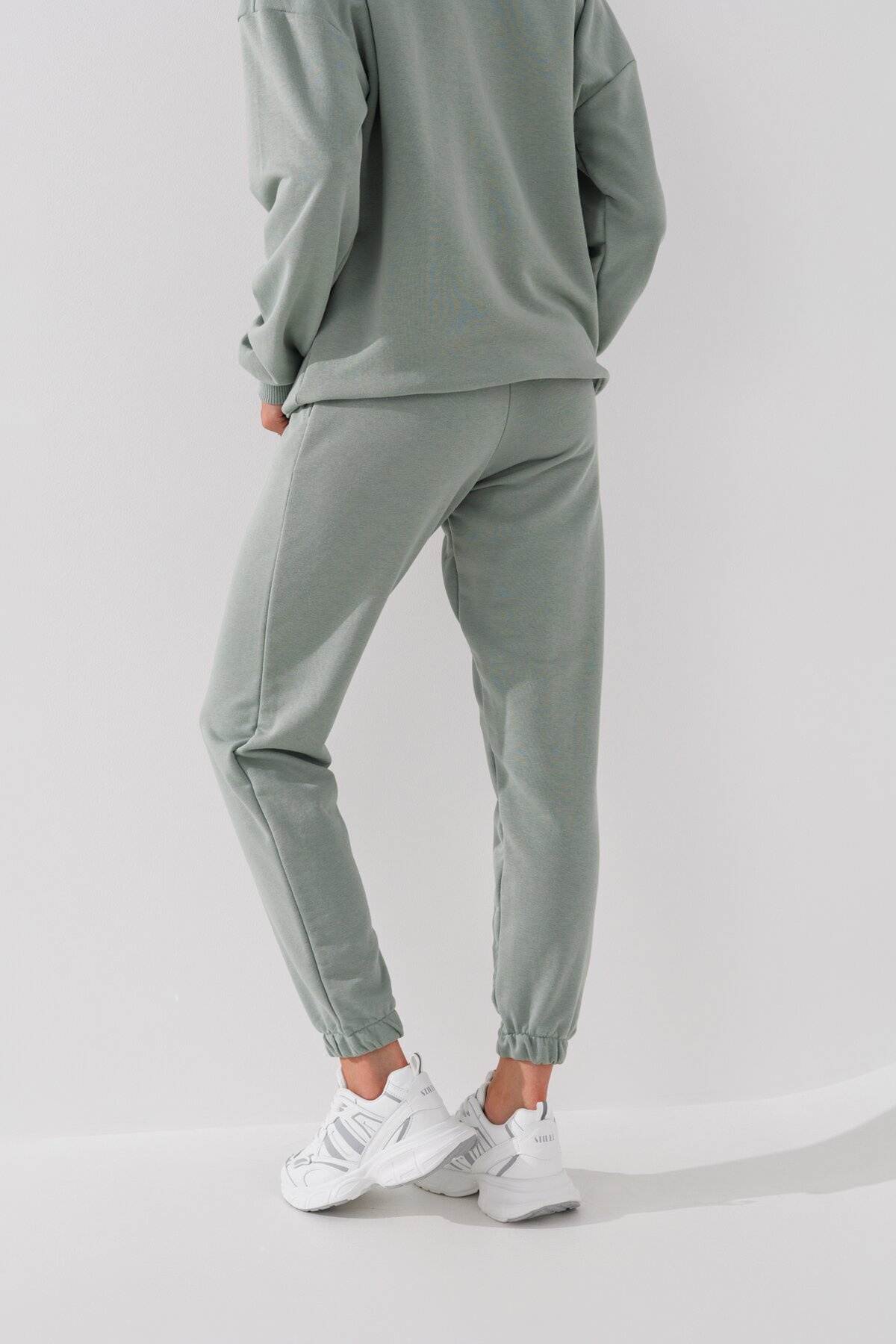 Брюки спортивные женские On me Onme-03 baza XS Оливковый (2000990035691D)  Фото №3